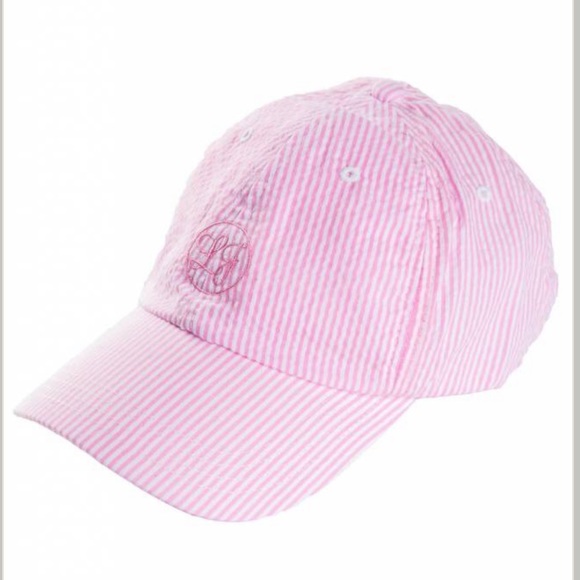 Lauren James Accessories - NWT Lauren James seersucker baseball hat